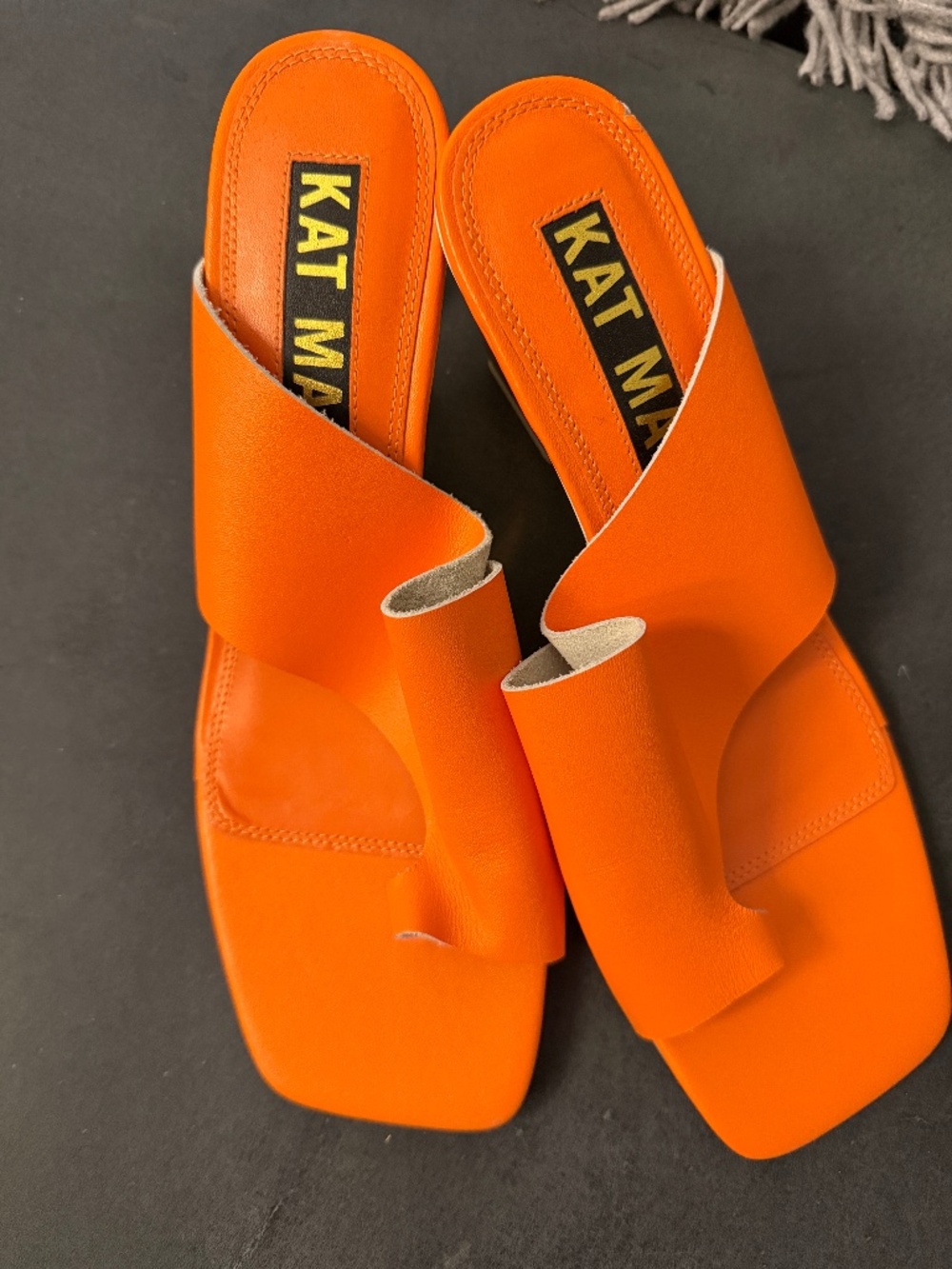 Kat Maconie Designer Sandals Orange